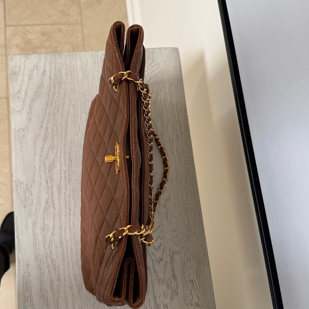 Vintage Chanel brown bag - Picture 7 of 16